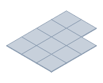 40 cm x 40 cm x 1.1 cm