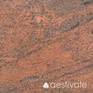 Granitfliesen Multicolor Rot India satiniert