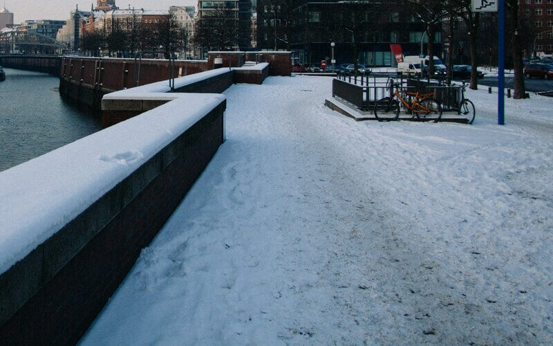 Verschneite Innenstadt aestivate