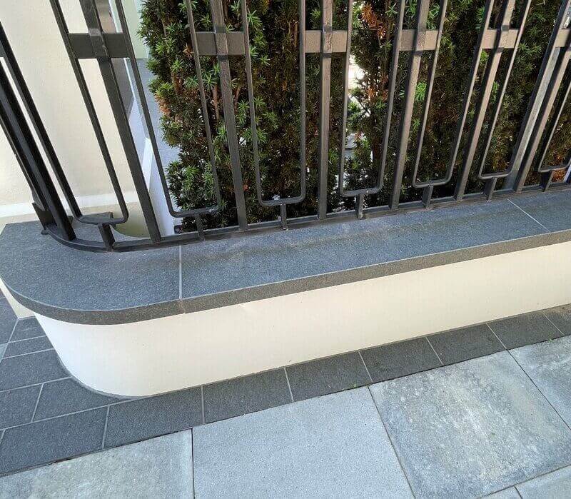 Mauerabdeckung - schwarzer Granit - aestivate | aestivate Mauerabdeckung Nero Assoluto aestivate