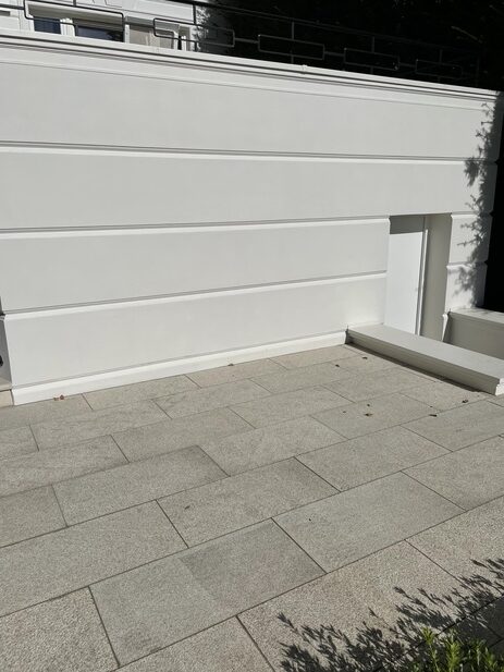 Einfahrt aus Brand Gelb Granit aestivate